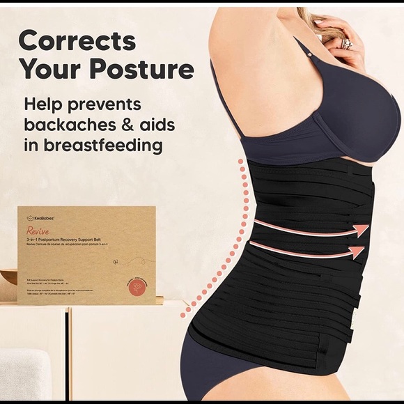 KeaBabies 3 in 1 Postpartum Recovery Support Belt - Picture 3 of 7